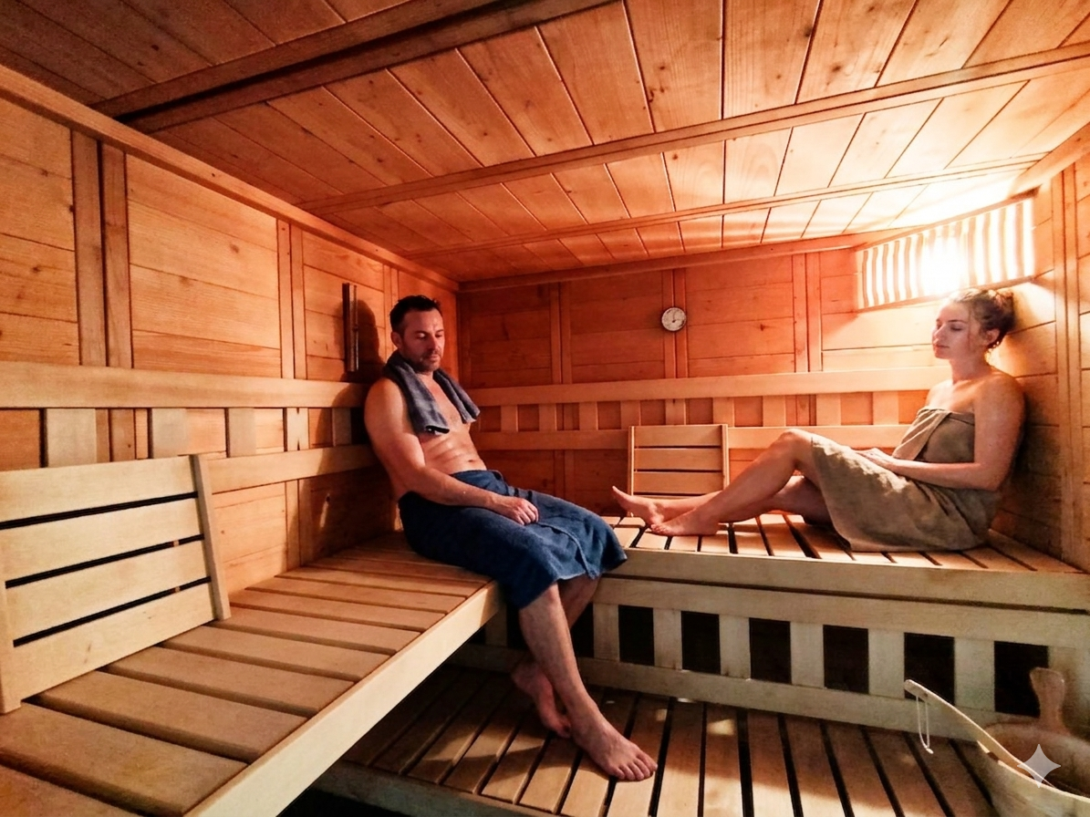le sauna des Gîtes du Pêcheur Erquy Bretagne